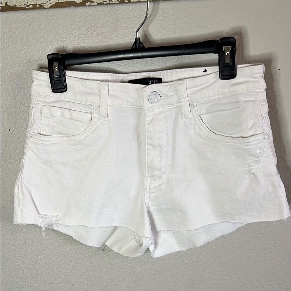 Kut from the Kloth White Denim Shorts Size 4